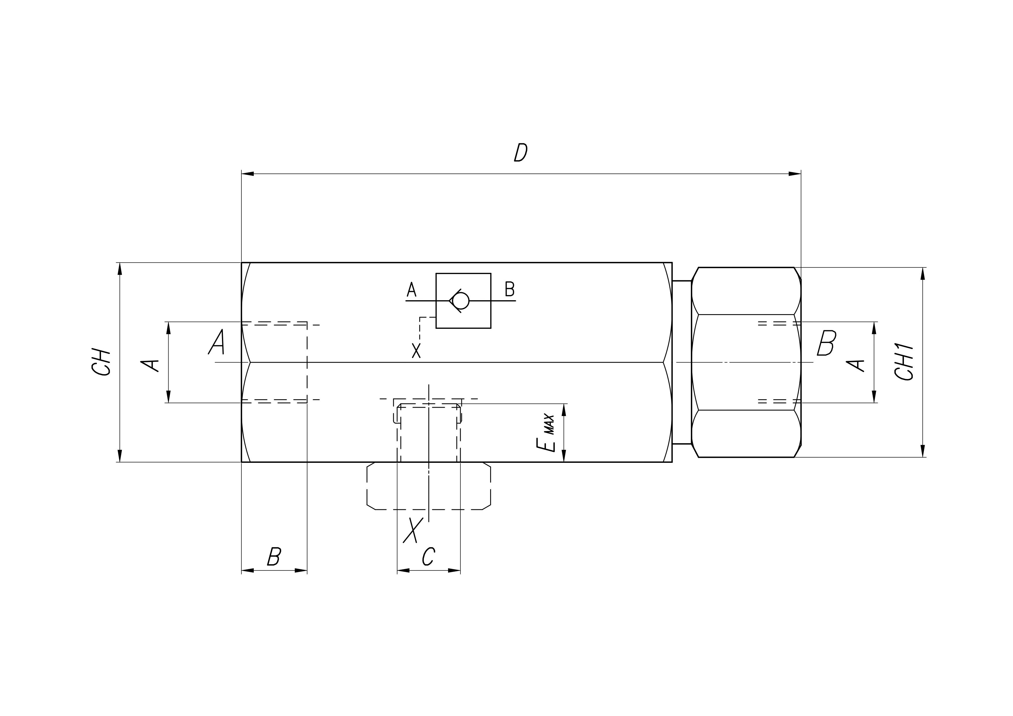 In line stainless steel single-pilot check valves in | Tognella